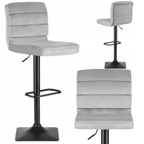 Taburet Sofatel Deluxe, sive nijanse, 114 cm, štof