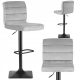 Taburet Sofatel Deluxe, sive nijanse, 114 cm, štof