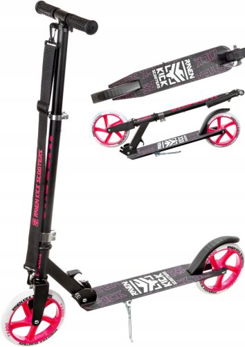 Raven Sklopivi Romobil Straight Crni/Roza 200mm