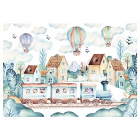 Zidna slika za djecu Skandinavski vlak 368x254