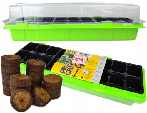  Mini staklenik 47 cm x 16 cm plastični + 2× Mini staklenik 3,6 cm x 3,6 cm plastični