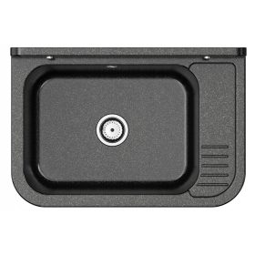 Granitan sudoper, KOMUNALNI PRETINAC, crni polipropilen