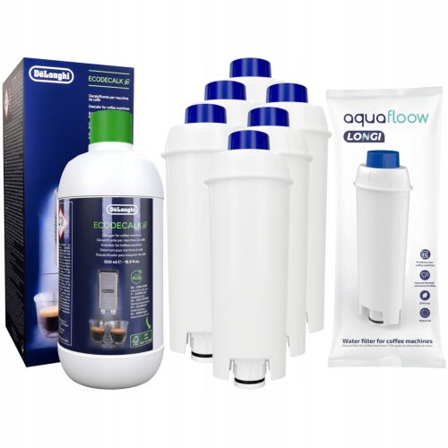 AquaFloow Longi Filter vode za DeLonghi aparat za kavu + EcoDecalk sredstvo za uklanjanje kamenca