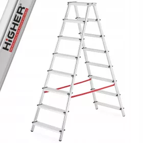 Više ljestve 3,7 m aluminijske 1 x 2 do 125 kg