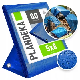 Plava Zaštitna Cerada 5x8 60g/m2 - Robustna i Vodootporna