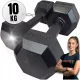  Fiksne bučice od lijevanog željeza Kawmet 2x 10 kg