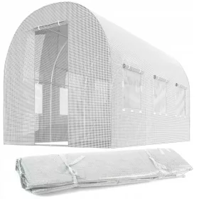 Folija tunel vrtni plastenik 200x350x200 cm 7m2 bijela