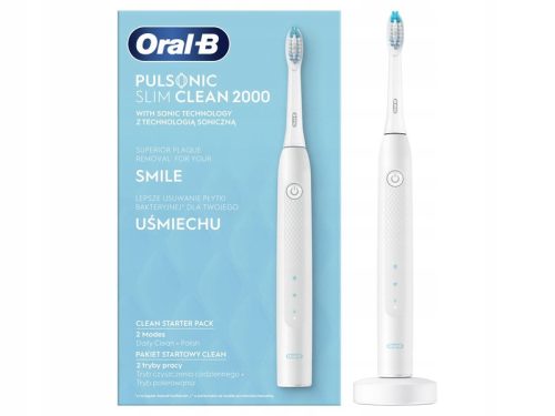 Oral-B Pulsonic Slim Clean 2000 električna četkica za zube, bijela