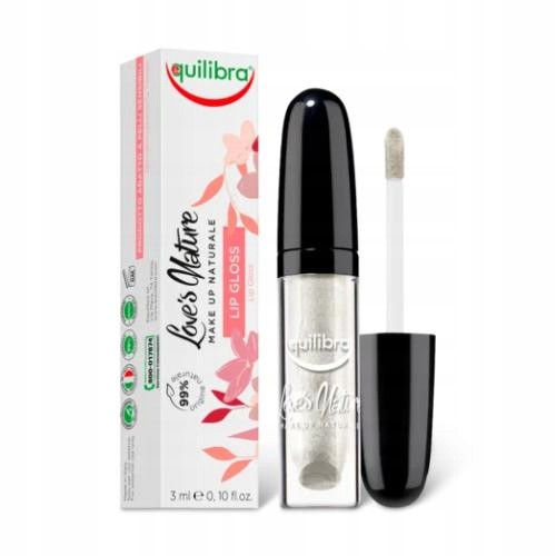 EQUILIBRA Bijeli cvjetni sjajilo za usne, 3 ml