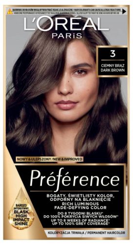 L'Oreal Paris Preferencija 3.0 Tamno smeđa boja za kosu