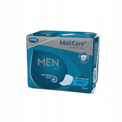 MoliCare Premium MEN PAD Anatomski upijajući jastučići za muškarce 4 kapi, 14 kom.