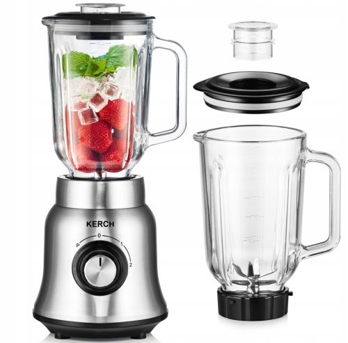 Kerch ROTO SB1500 Blender sa staklenom čašom za koktele 1500W srebrno/siva