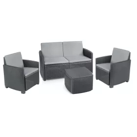 Set vrtnog namještaja - Vrtna garnitura, 4-sjed BOX, kauč