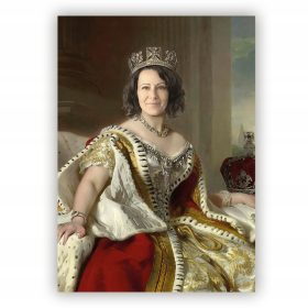 Kraljevska Fotografija na Platnu sa Vašim Likom