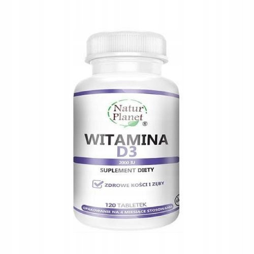 NaturVitamina D3 2000 IU dodatak prehrani 120 tableta