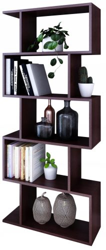 Regal za knjige BASK wenge 176cm x 76,4cm x 28cm