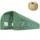 Plastenik za vrt od folije 18m² 600 x 300 cm bijeli
