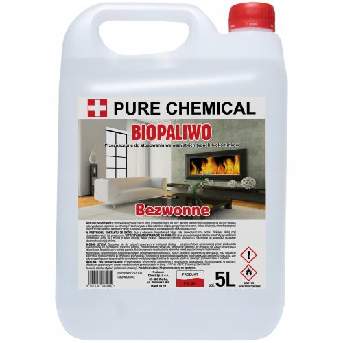 Biopaliwo bez mirisa Pure Chemical 5 litara