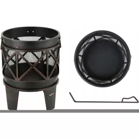 Metalni vrtni kamin - Vrtni kamin 42 cm, dužina 42 cm