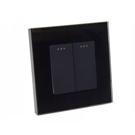   Luksuzni dvostruki prekidač Classic B-line crne boje KP-1100013