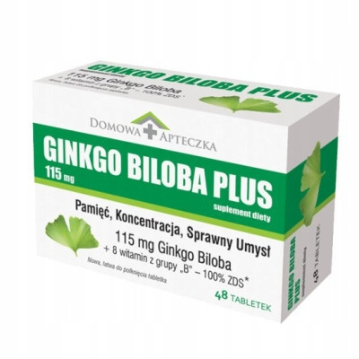 Dodatak prehrani Moždana stimulacija Ginkgo Biloba Plus 48 tableta
