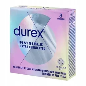   Durex Invisible Ultra Tanke Dodatno Hidratizirani Kondomi, 3 Komada