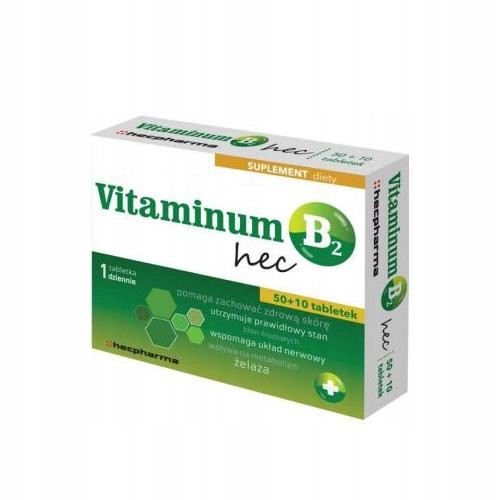 Vitamin B2 Hecpharma 3 mg, 60 tableta
