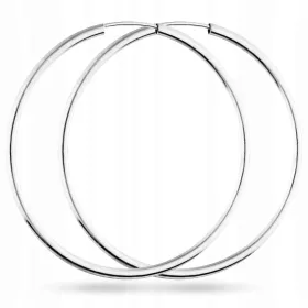   KLASIČNI NAKIT: Prekrasne naušnice od srebra 925, promjera 45 mm, sa elegantnim dizajnom u obliku koluta. Ove unikatne naušnice su ručno izrađene od visokokvalitetnog srebra 925, što im daje sjajnu za