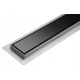 Wave BLACK GLASS linearni odvod 70 cm