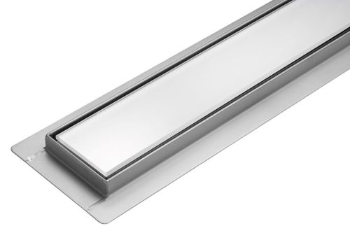 Wave White Glass linearni odvod 70 cm