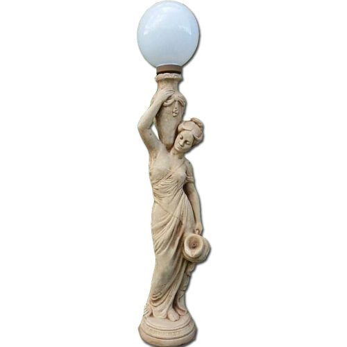  Vrtna svjetiljka Skulptura Dama Fontana Figura
