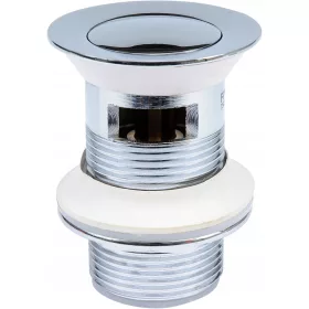 Klik-Klak Čep za Umivaonik Wave, Srebrni