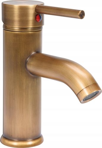 Podna slavina za umivaonik Fala RETRO BRONZE 2 zlatna