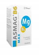 Magnezij B6 Max tablete 50 kom. za podršku živčanom sustavu : Magnezij B6 Max tablete su dodatak prehrani koji kombinira magnezij i vitamin B6 kako bi pružio pod