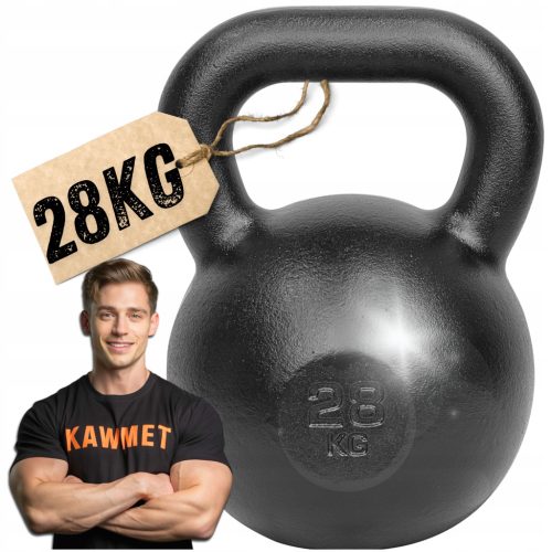  Kettlebelle Kawmet 28 kg crna