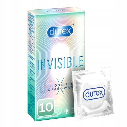 Durex Nevidljivi Bliski Fit 10 kom, tanki, lubrikantni kondomi