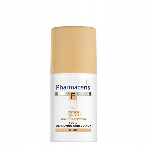 PHARMACERIS F Tečni korektivni fluid sa SPF 50+ IVORY 01, 30 ml