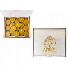 Apimel čajna svijeća od pčelinjeg voska 120 kom.