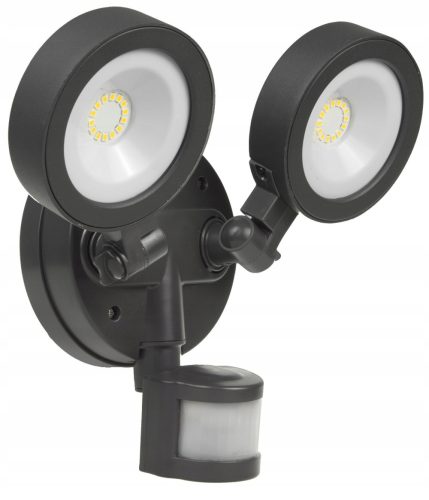 Maclean Energy MCE368 Dvostruka LED zidna svjetiljka 20W sa senzorom pokretanja, vanjska IP65