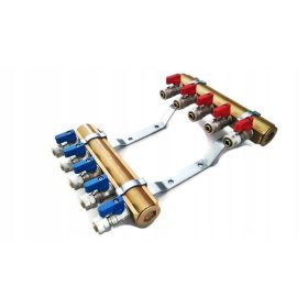   Razdjelnički set za centralno grijanje s 4 kruga i ventilima