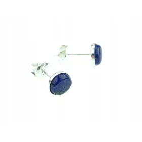 Srebrne naušnice Ametrix Lapis Lazuli 925