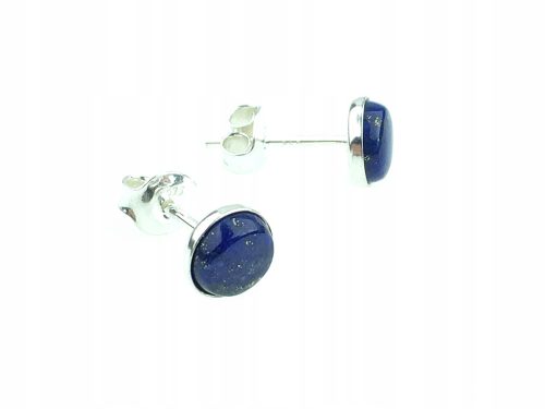 Srebrne naušnice Ametrix Lapis Lazuli 925