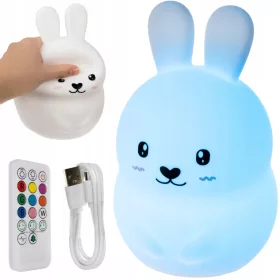   Lampa za noćnu svjetlost sa daljinskim upravljačem Zec RGB LED