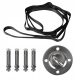 Viseća mreža za vrt - Neo-Sport viseća stolica crna 1 kg 1 x 1