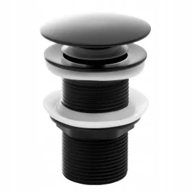 Crni klik-klak čep za umivaonike bez preljeva Yoka Home