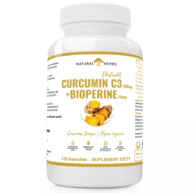  Kapsule Curcumin C3 500mg i Bioperine 10mg od NATURAL HERBS® - 120 kapsula