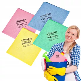    Vileda Professional PVA mikro krpe 38 × 35 cm 4 kom | PVA mikrofibra
