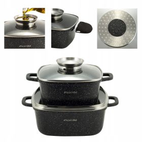 Set aluminijskih posuda Kamille, 4 kom.