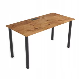   Pravokutni radni stol Zdesk RAČUNALNI STOL 137,5 x 67,5 x 72,8 cm crni, hrast lancelot