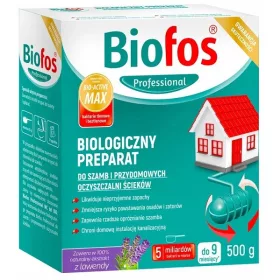   Biofos Professional - Biološki pripravak za septičke jame i kućne pročistače otpadnih voda - 0,5 kg